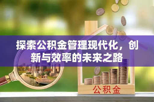 永靖探索公积金管理现代化，创新与效率的未来之路