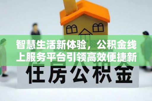 永靖智慧生活新体验，公积金线上服务平台引领高效便捷新潮流