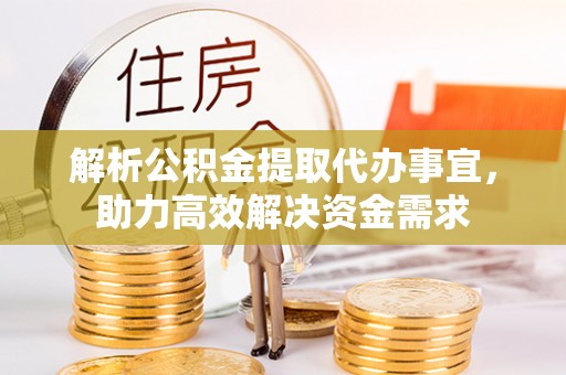 永靖解析公积金提取代办事宜，助力高效解决资金需求