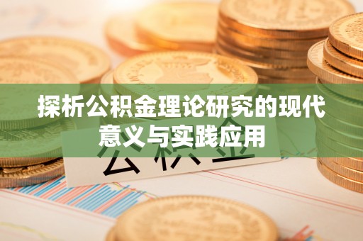 永靖探析公积金理论研究的现代意义与实践应用